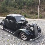 Plymouth Business coupe rod 1936 uten panser front